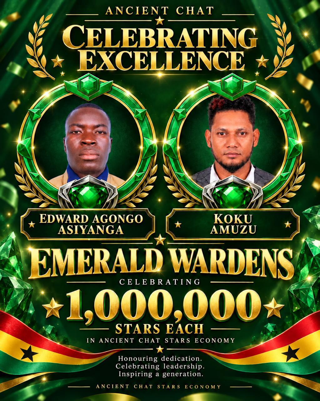 TWO LEADERS, ONE MILESTONE: NOBLE EDWARD AGONGO ASIYANGA AND NOBLE KOKU AMUZU RISE TO EMERALD WARDEN:
